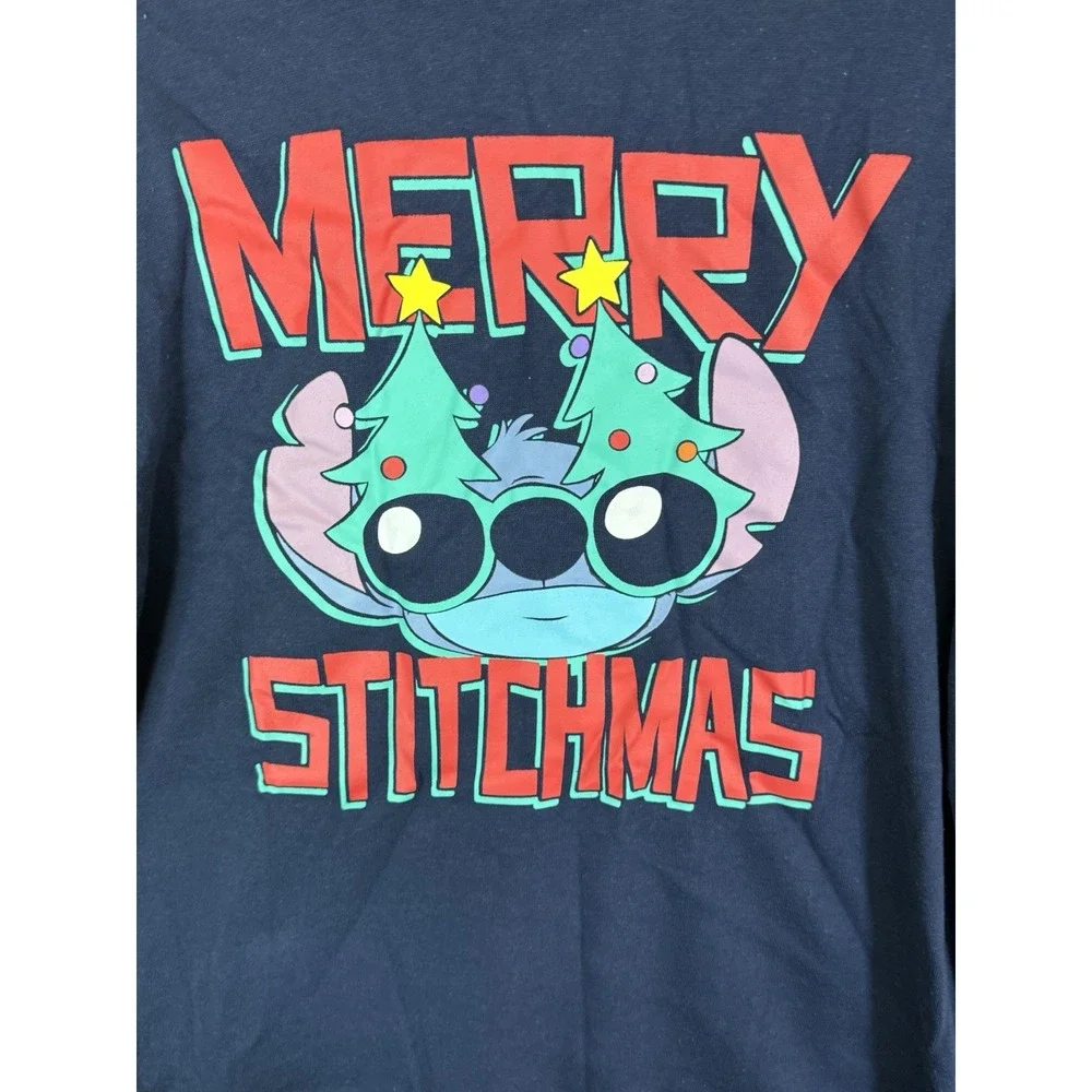 NWT MERRY STITCHMAS Size M Disney Stitch Sweatshirt‎ - Ugly Christmas Sweater